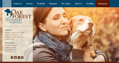 Desktop Screenshot of oakforestvet.com